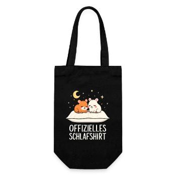 Official Sleep Shirt Hamster Pair - Gift Bag for Bottles - black - Front