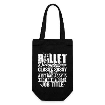 Ballet Dancer Ballet Dancer Job Title - Gift Bag for Bottles - black - Front