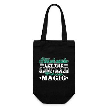 Caretaker Let Caretaker Work Magic - Gift Bag for Bottles - black - Front