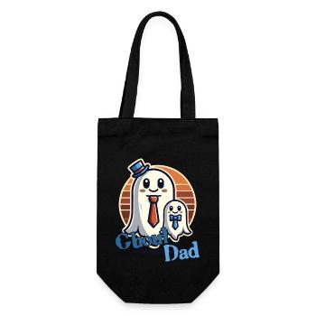 Ghoul Dad Funny Ghost Motif - Gift Bag for Bottles - black - Front