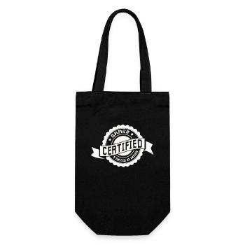 Certified Gamer – 7 days a week - Gift Bag for Bottles - black - Front