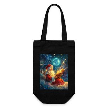 Père Noël Femmes Hommes Enfants Noël - Sac à bouteille - noir - Devant