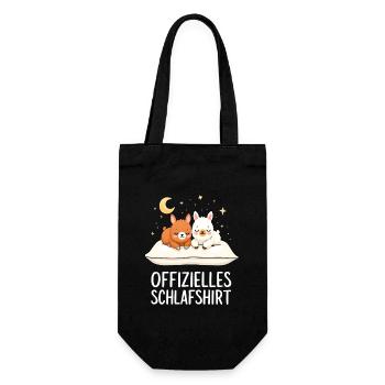 Official Sleep Shirt Alpacas Alpaca Pair - Gift Bag for Bottles - black - Front