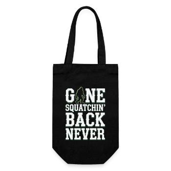 Bigfoot Believer Sasquatch Cryptid Forest Creature - Gift Bag for Bottles - black - Front