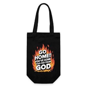 GO HOME - Gift Bag for Bottles - black - Front