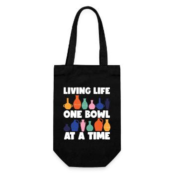 Pottery Ceramics Artist Living - Geschenkbeutel für Flaschen - Schwarz - Vorne