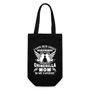 Chinchilla Mom Is My Favorite - Gift Bag for Bottles - black - Front