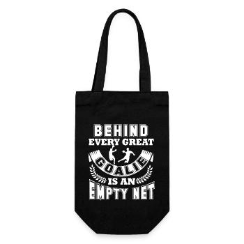 Handball Behind Every Great Goalie Is An Empty Net - Gift Bag for Bottles - black - Front