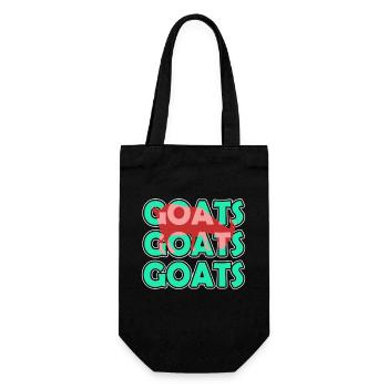 Goat Goat Goat - Gift Bag for Bottles - black - Front