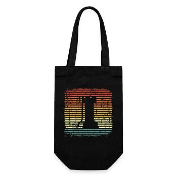 Rook Checkmate Sport Chessboard Chess - Gift Bag for Bottles - black - Front
