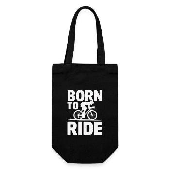 Born to Ride - Geschenkbeutel für Flaschen - Schwarz - Vorne