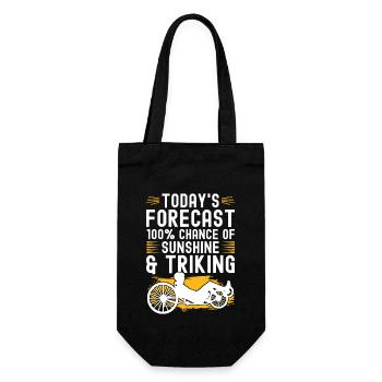 Recumbent Trike Liegetrike Liegedreirad - Gift Bag for Bottles - black - Front