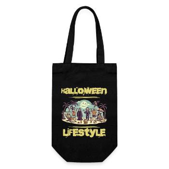 Halloween Lifestyle Beach Party Fun - Gift Bag for Bottles - black - Front