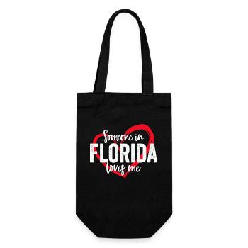 Someone In Florida Loves Me - Gift Bag for Bottles - black - Front