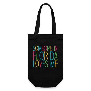 Someone In Florida Loves Me - Gift Bag for Bottles - black - Front
