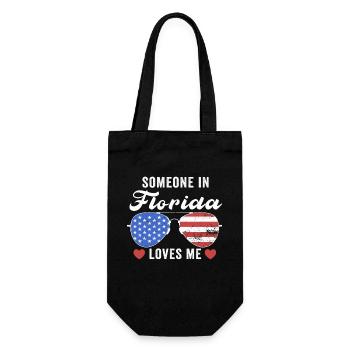 Someone In Florida Loves Me - Gift Bag for Bottles - black - Front