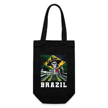 Brazil Brazil shirt Brazilian Rio de Janeirao - Gift Bag for Bottles - black - Front