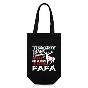 Hunting Love Hunting And Being Papa - Gift Bag for Bottles - black - Front