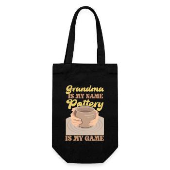 Pottery Ceramics Artist Grandma - Gift Bag for Bottles - black - Front