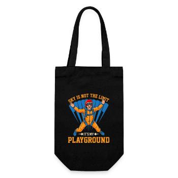 Sky is not the limit, it's my playground - Gift Bag for Bottles - black - Front