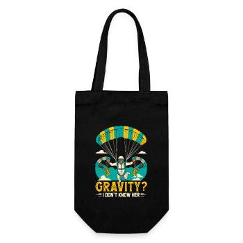 Gravité? Je ne la connais pas. - Sac à bouteille - noir - Devant