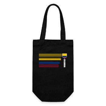 Kolumbien Colombia Medellin Urlaub Bogota Cali - Geschenkbeutel für Flaschen - Schwarz - Vorne