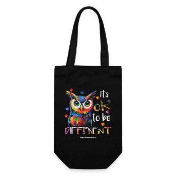It's ok to be different – autism - Gift Bag for Bottles - black - Front