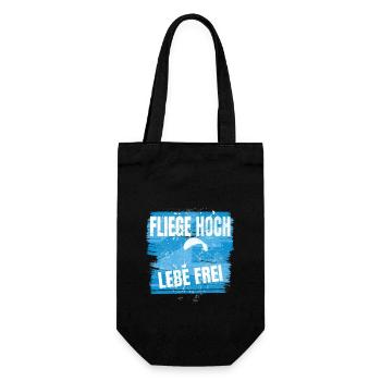 Fly high, live free – Weini's Wilderness - Gift Bag for Bottles - black - Front