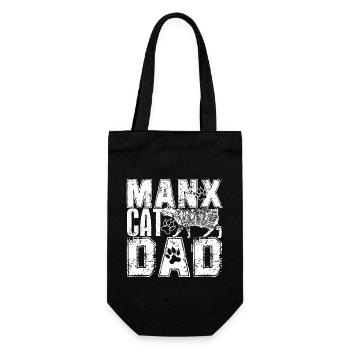 Manx Cat Manx Cat Dad - Gift Bag for Bottles - black - Front