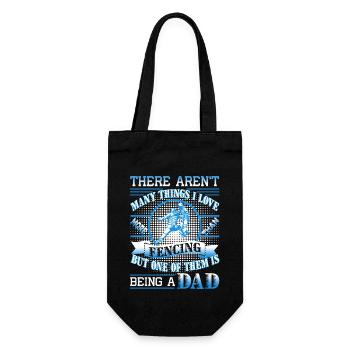 Love Being A Fencing Dad - Gift Bag for Bottles - black - Front