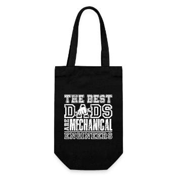 \Best Dads Are Mechanical Engineers - Gift Bag for Bottles - black - Front