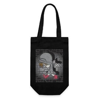 dark boy - Geschenkbeutel für Flaschen - Schwarz - Vorne