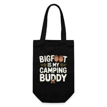 Bigfoot croyant Sasquatch Cryptide Créature de la forêt - Sac à bouteille - noir - Devant