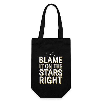Astrology Skeptic: Critical Thinking - Gift Bag for Bottles - black - Front