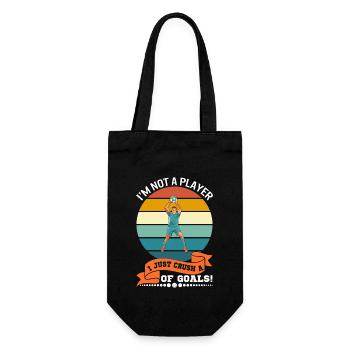 I’m not a player; I just crush a lot… of goals! - Gift Bag for Bottles - black - Front