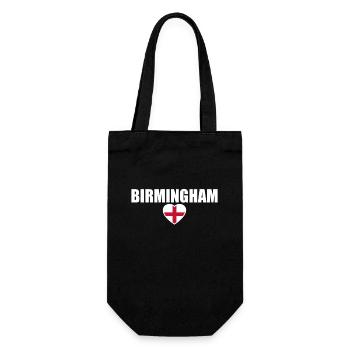 Birmingham England Englische Flagge Engländer - Geschenkbeutel für Flaschen - Schwarz - Vorne
