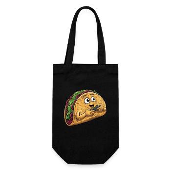 Funny Fast Food Gaming Pizza Gamer Gamer Gaming - Gift Bag for Bottles - black - Front