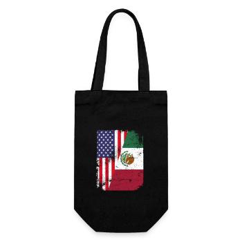Mexico Mexico Mexican Gift Flag Football - Gift Bag for Bottles - black - Front