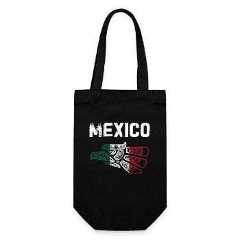 Mexique Mexique Cadeau mexicain Flag Football - Sac à bouteille - noir - Devant