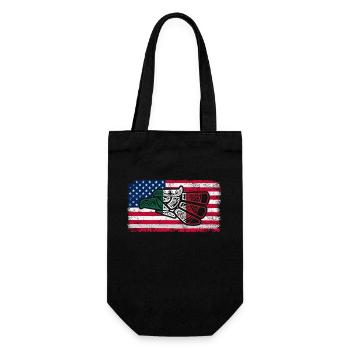 Mexique Mexique Cadeau mexicain Flag Football - Sac à bouteille - noir - Devant
