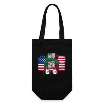 Mexique Mexique Cadeau mexicain Flag Football - Sac à bouteille - noir - Devant