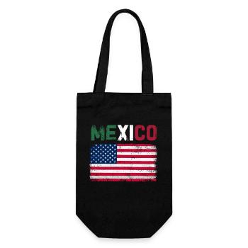 Mexico Mexico Mexican Gift Flag Football - Gift Bag for Bottles - black - Front