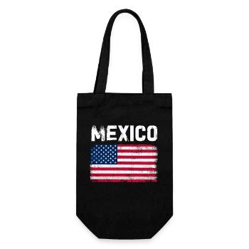 Mexique Mexique Cadeau mexicain Flag Football - Sac à bouteille - noir - Devant