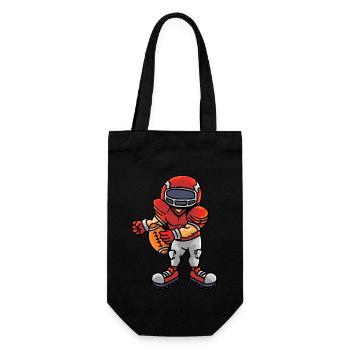 Sport Rugby Footballeur Joueur Football - Sac à bouteille - noir - Devant