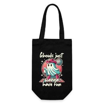 ghouls want to have fun party spirit - Gift Bag for Bottles - black - Front