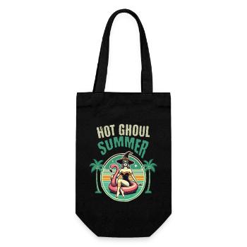 Hot Horror Summer Witches Flamingo - Gift Bag for Bottles - black - Front