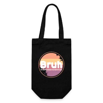 Retro Bruh Formerly Known As Son-In-Law - Gift Bag for Bottles - black - Front