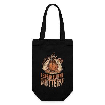 poterie céramiste artiste je parle - Sac à bouteille - noir - Devant