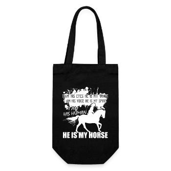 He Is My Horse - Gift Bag for Bottles - black - Front