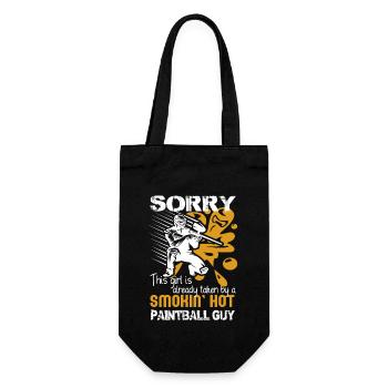 Paintball Taken By A Smokin Hot Paintball Guy - Gift Bag for Bottles - black - Front